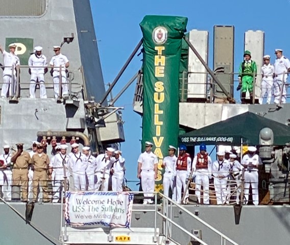 Mayport Navy League - The USS The Sullivans (DDG-68) Returns To Mayport From Major Deployment - November 24, 2021